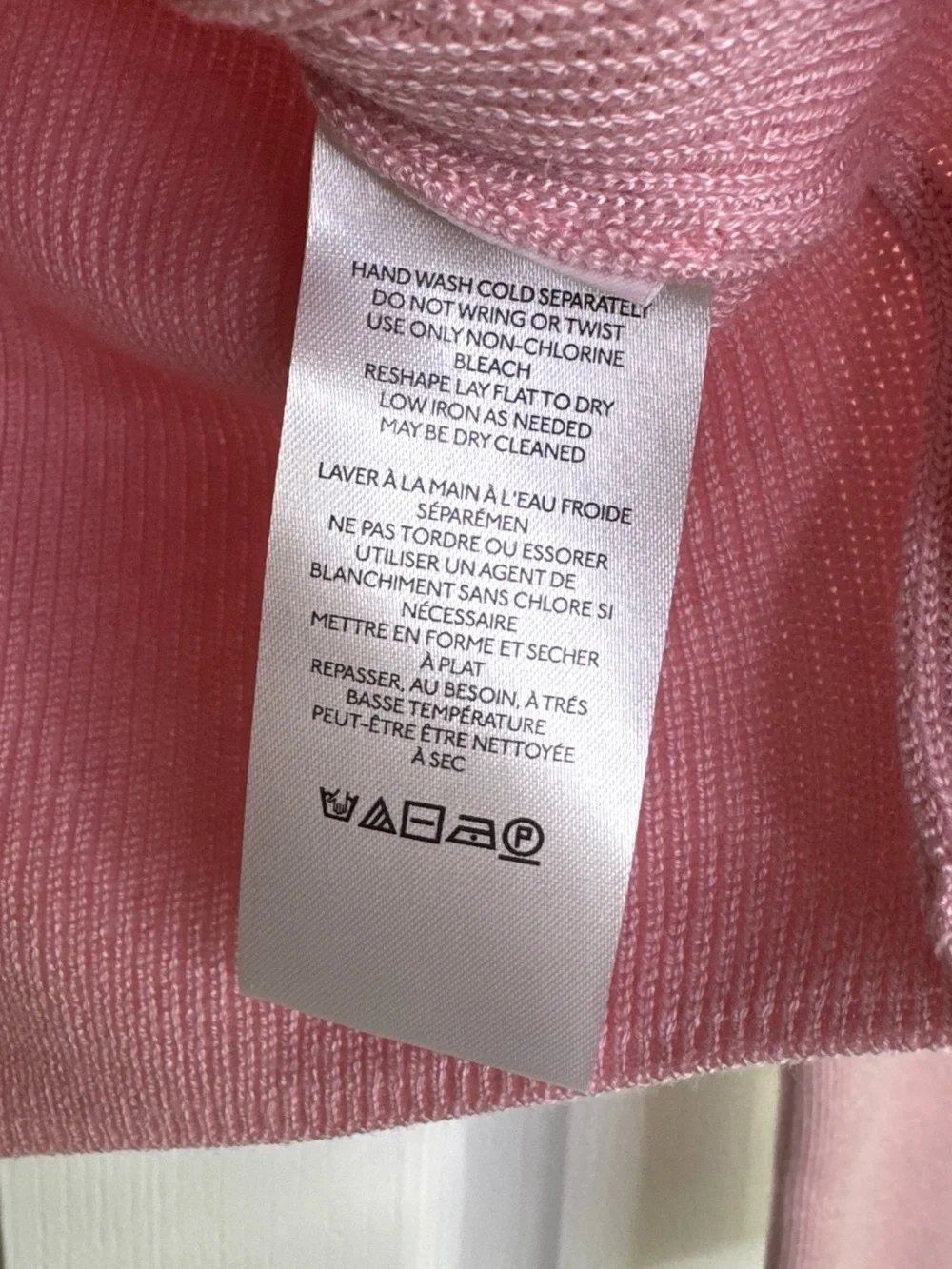 Anthropologie Ribbed Knit Top Lace Sheet Sleeves Sweetheart Neck Soft Pink Small